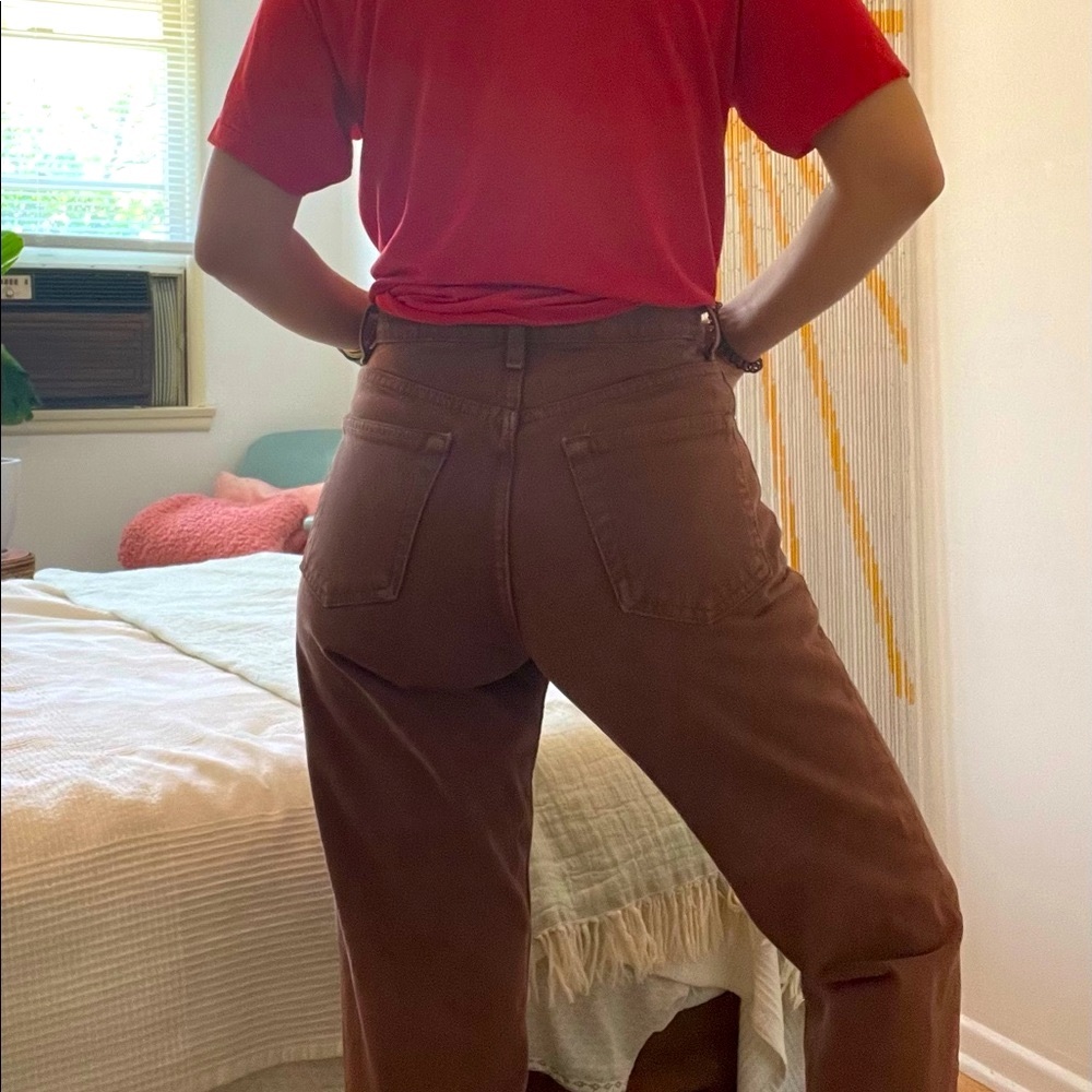 90s Vintage Chocolate Brown Gap Jeans - 27”